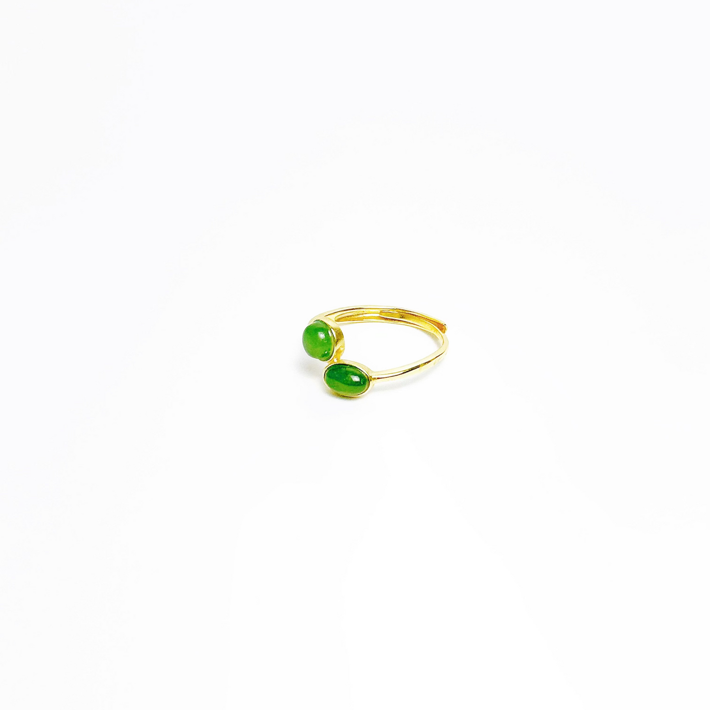 Green Orbit Jade Ring