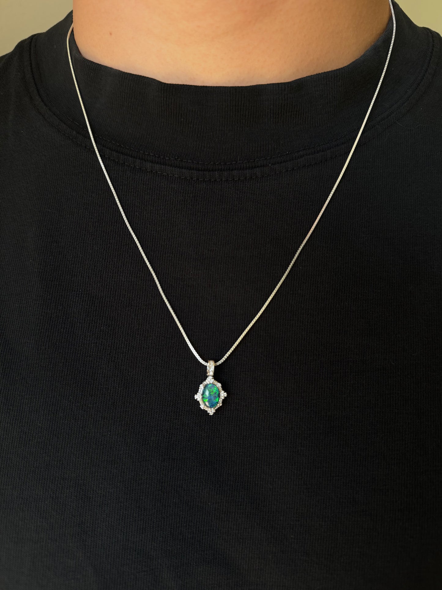 One-of-a-Kind Australian Opal Necklace