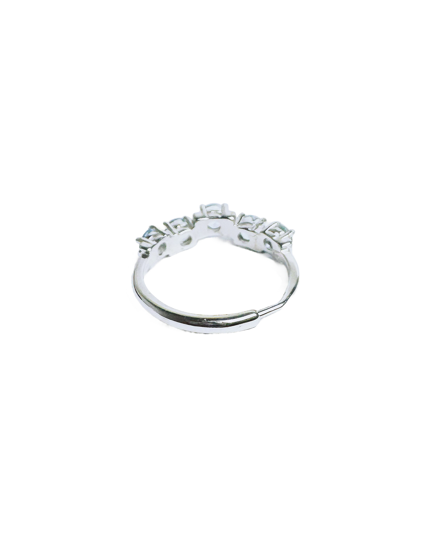 aquamarine silver band back look