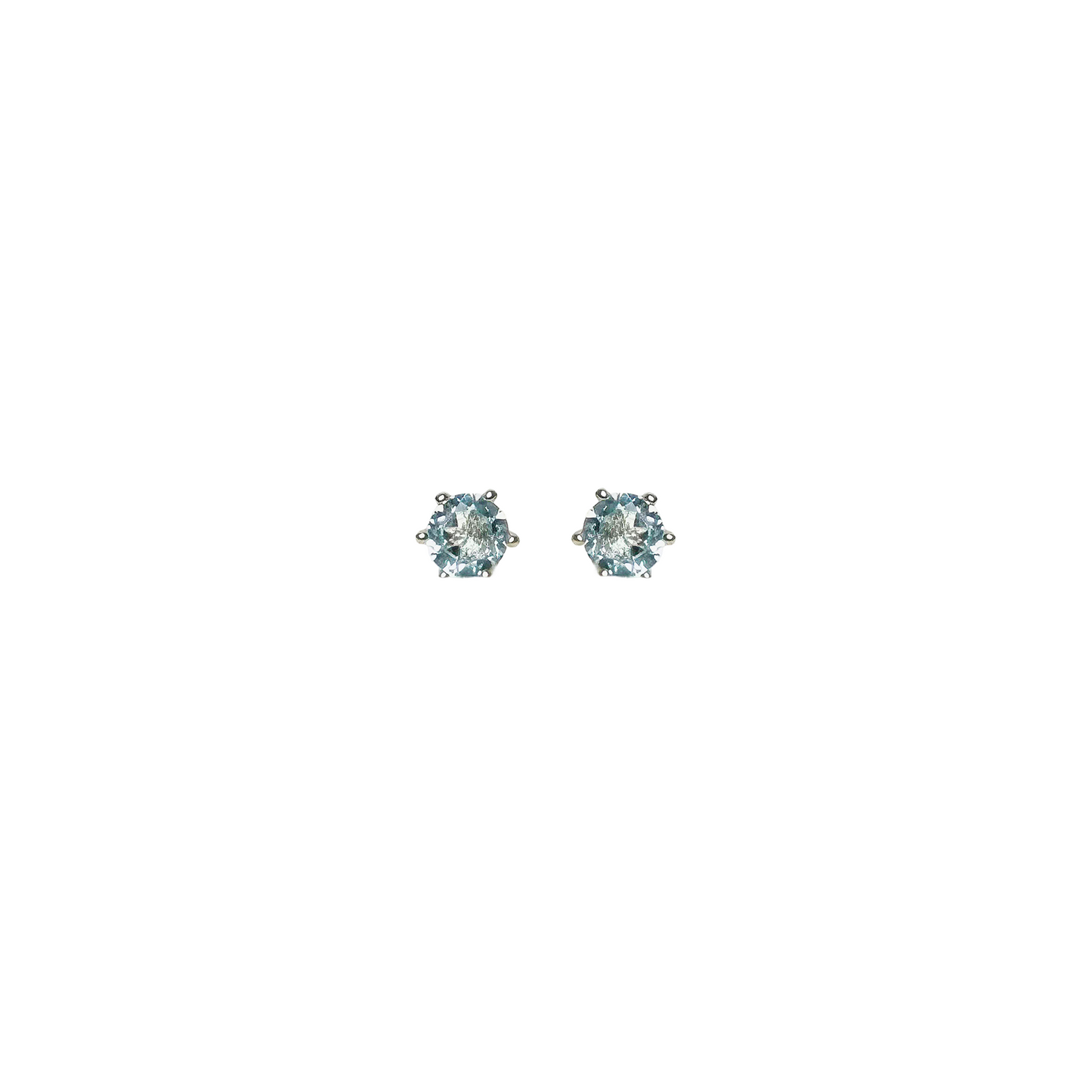 Aquamarine Ocean Whisper Stud Earrings