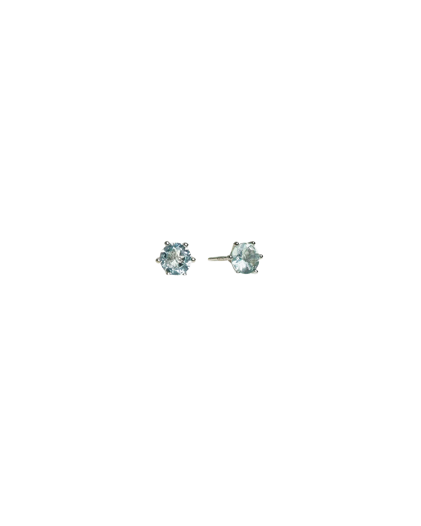 Aquamarine Ocean Whisper Stud Earrings
