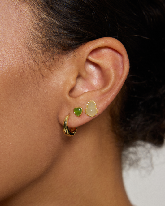 White Blessing Stud Earrings