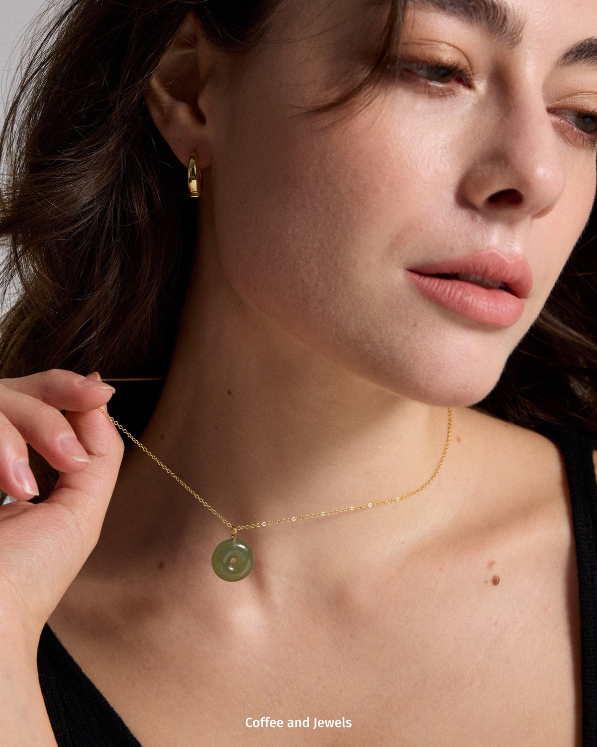 Explore our Jade Collection featuring the signature Oval Jade Pendant Silver Necklace, with matching jade rings and earrings.