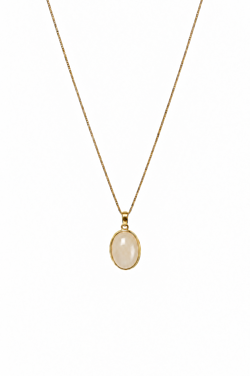 Blush Lotus Jade Pendant Necklace