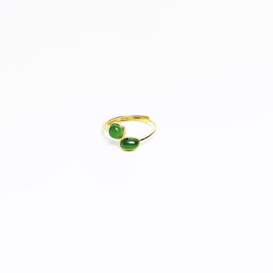 Green Orbit Jade Ring