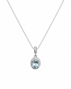 Aquamarine Ocean Whisper Natural Aquamarine Necklace in Sterling Silver