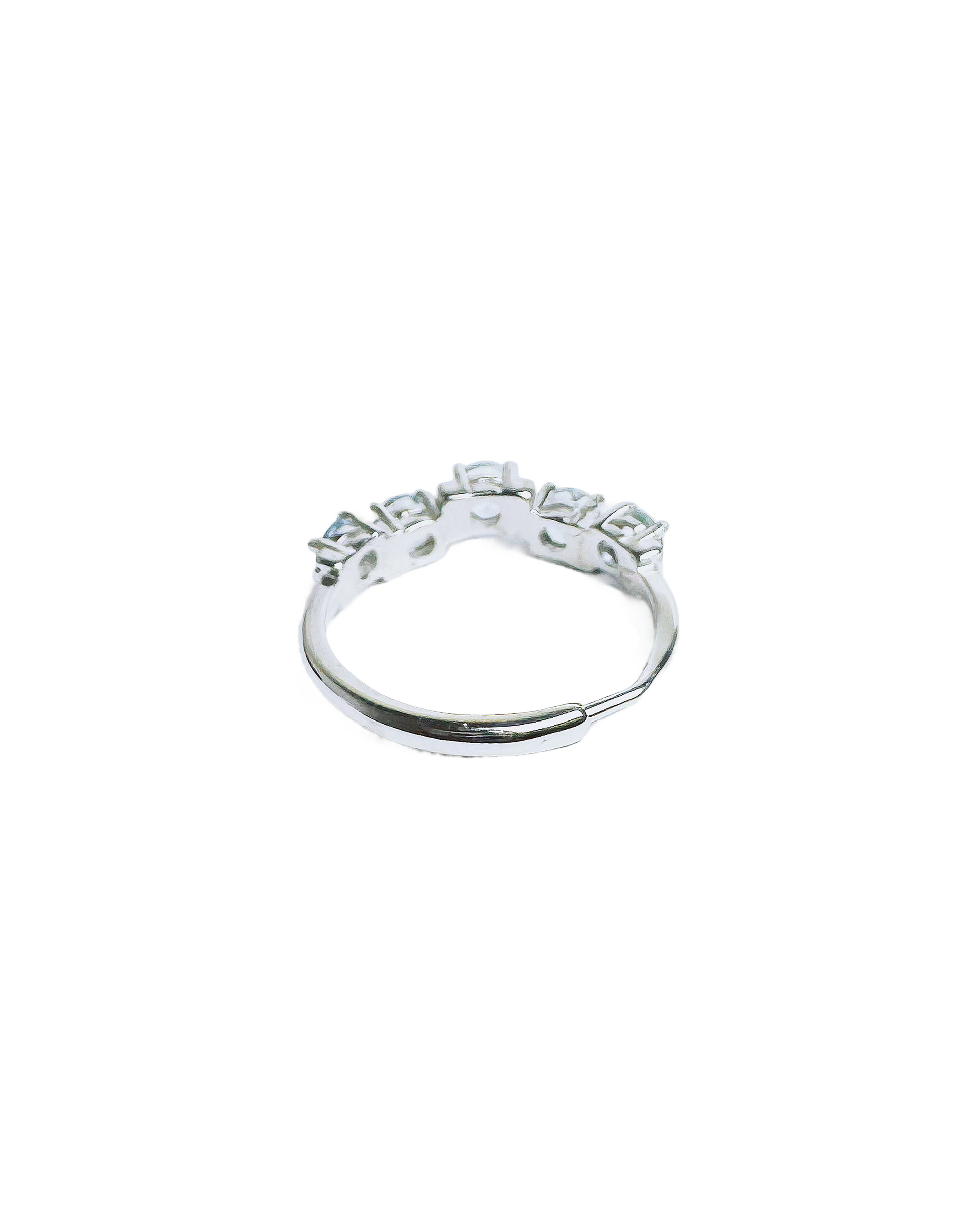 aquamarine silver band back look