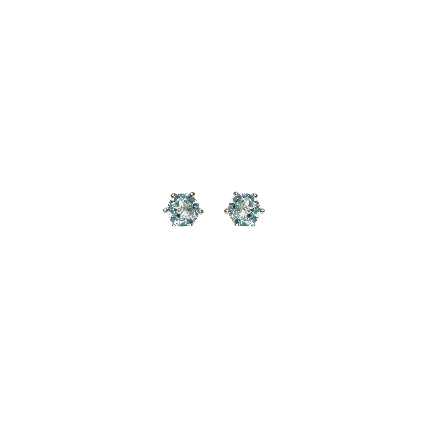 Aquamarine Ocean Whisper Stud Earrings