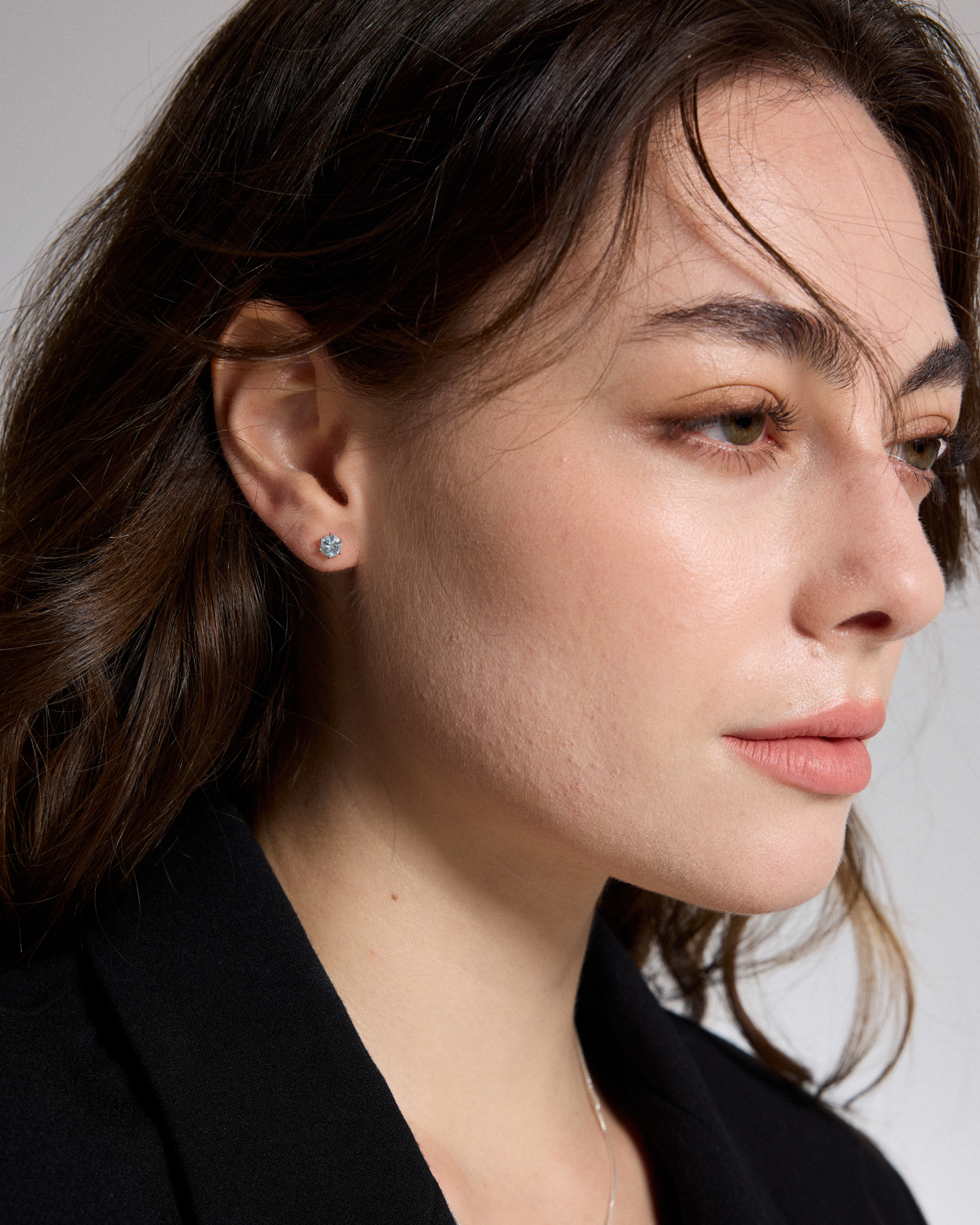 Aquamarine Ocean Whisper Stud Earrings