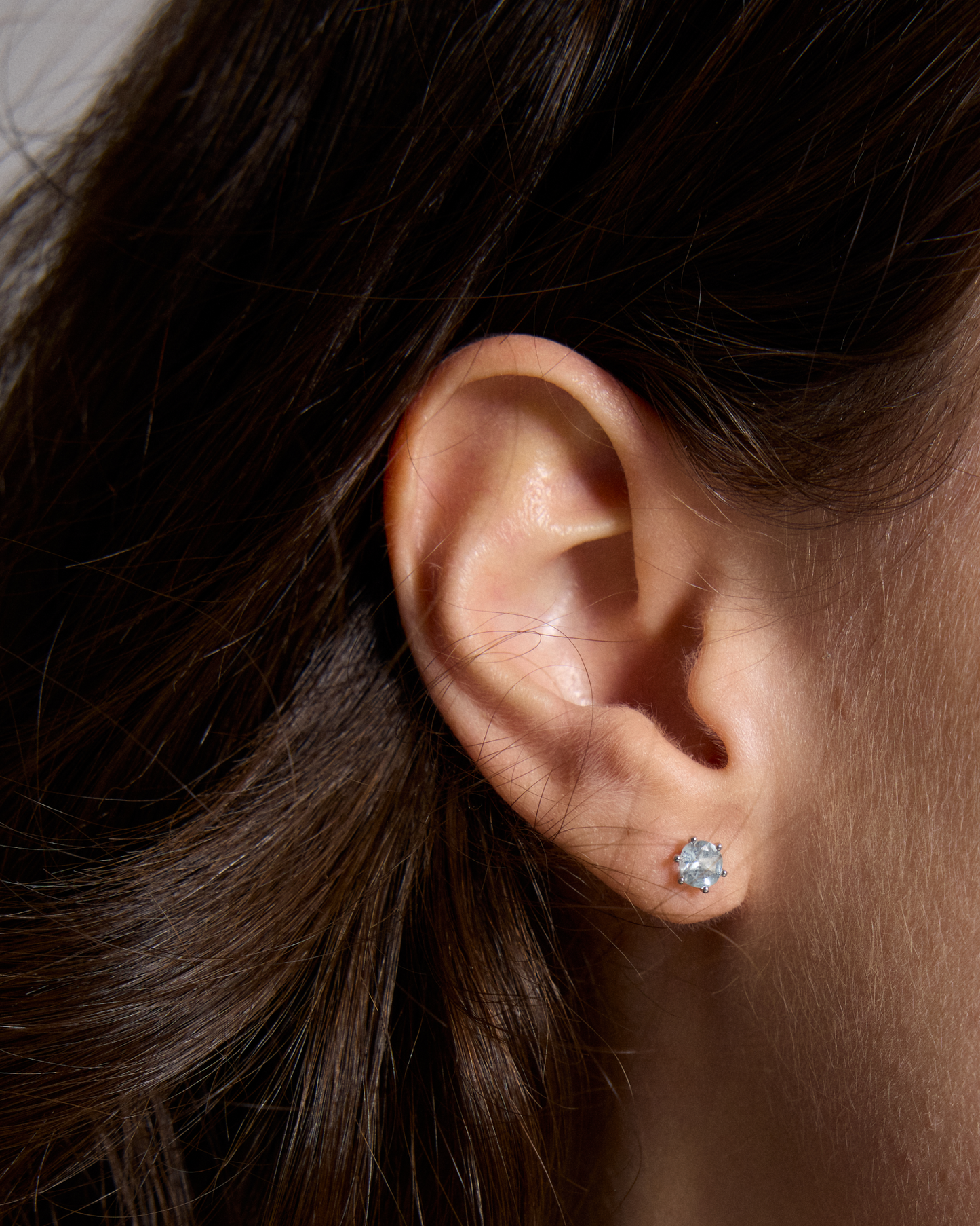 Aquamarine Ocean Whisper Stud Earrings