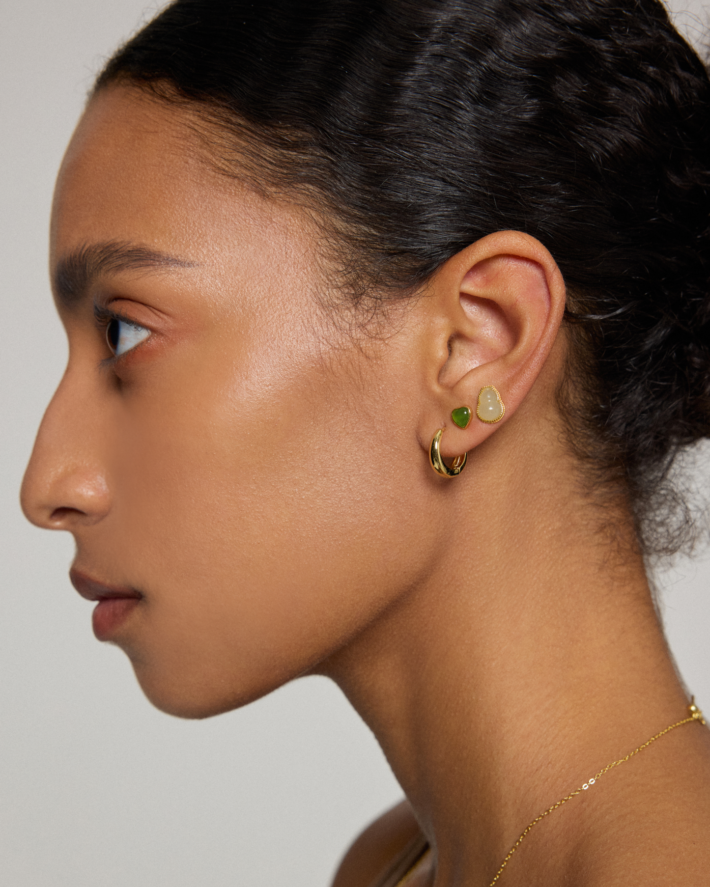 White Blessing Stud Earrings