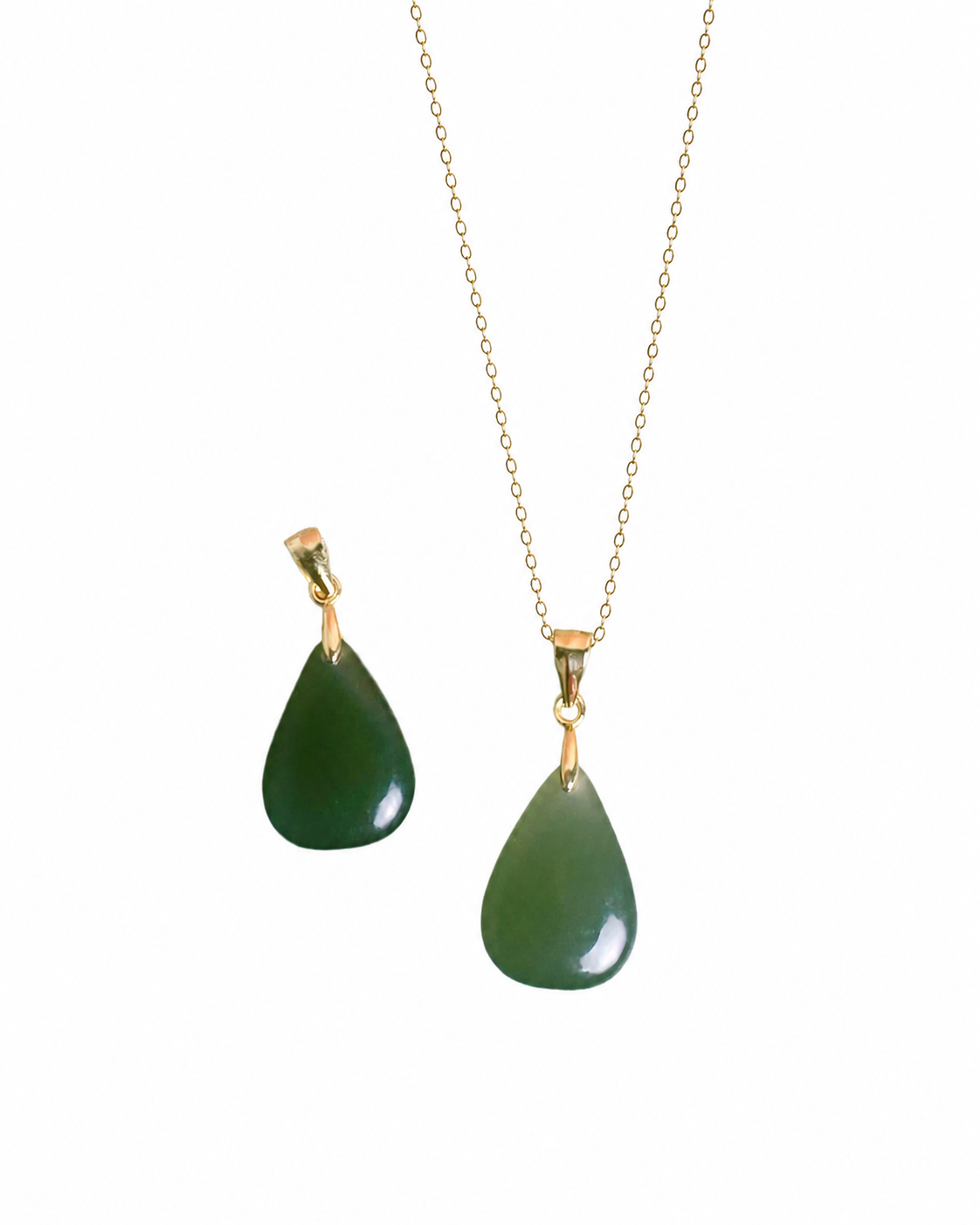 Dewdrop Jade Necklace