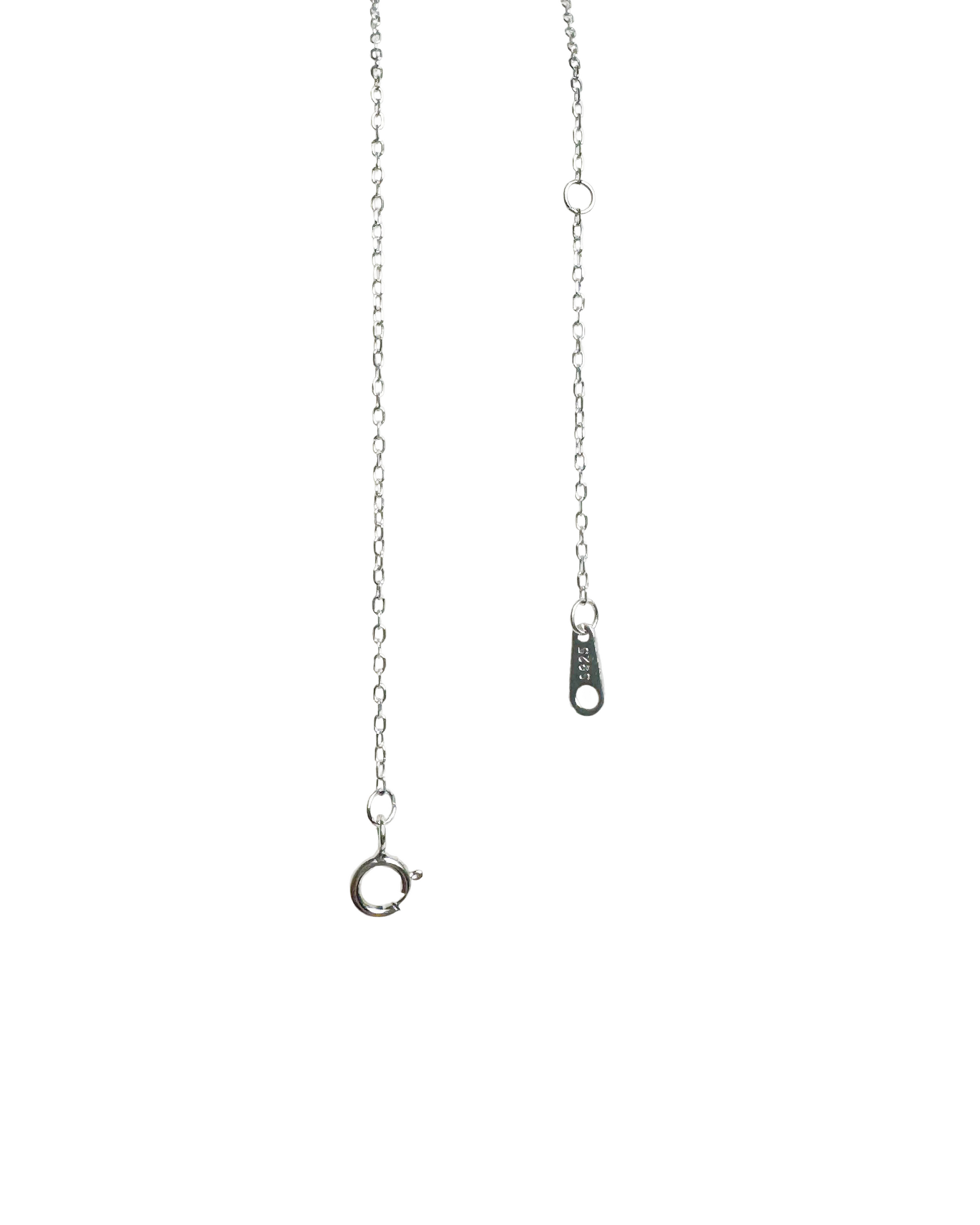 silver necklace 20 inch adjustable