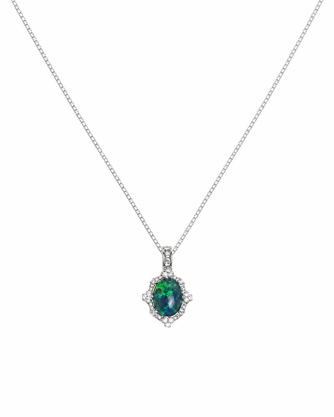 One-of-a-Kind Natural Australian Opal Necklace