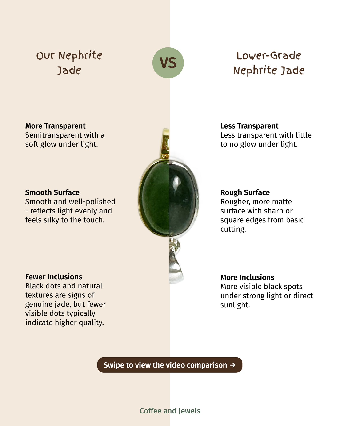 Oval Jade Pendant Silver Necklace