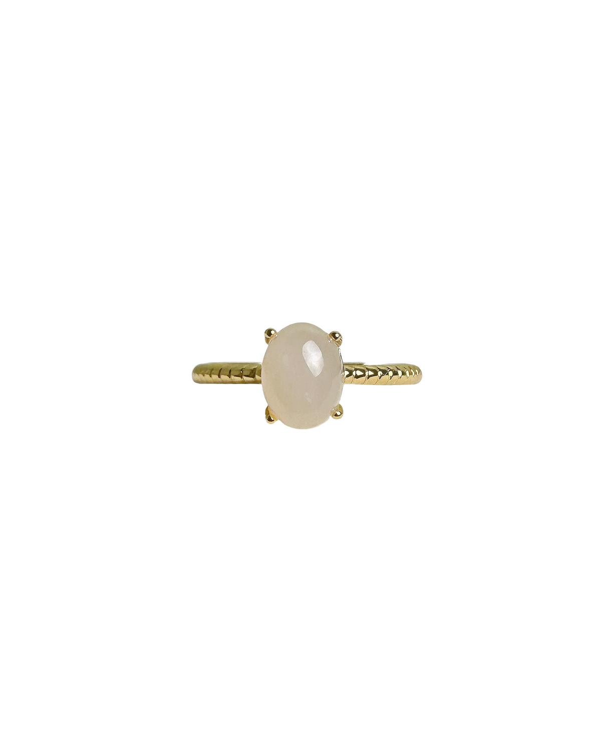 Blush Lotus Jade Ring