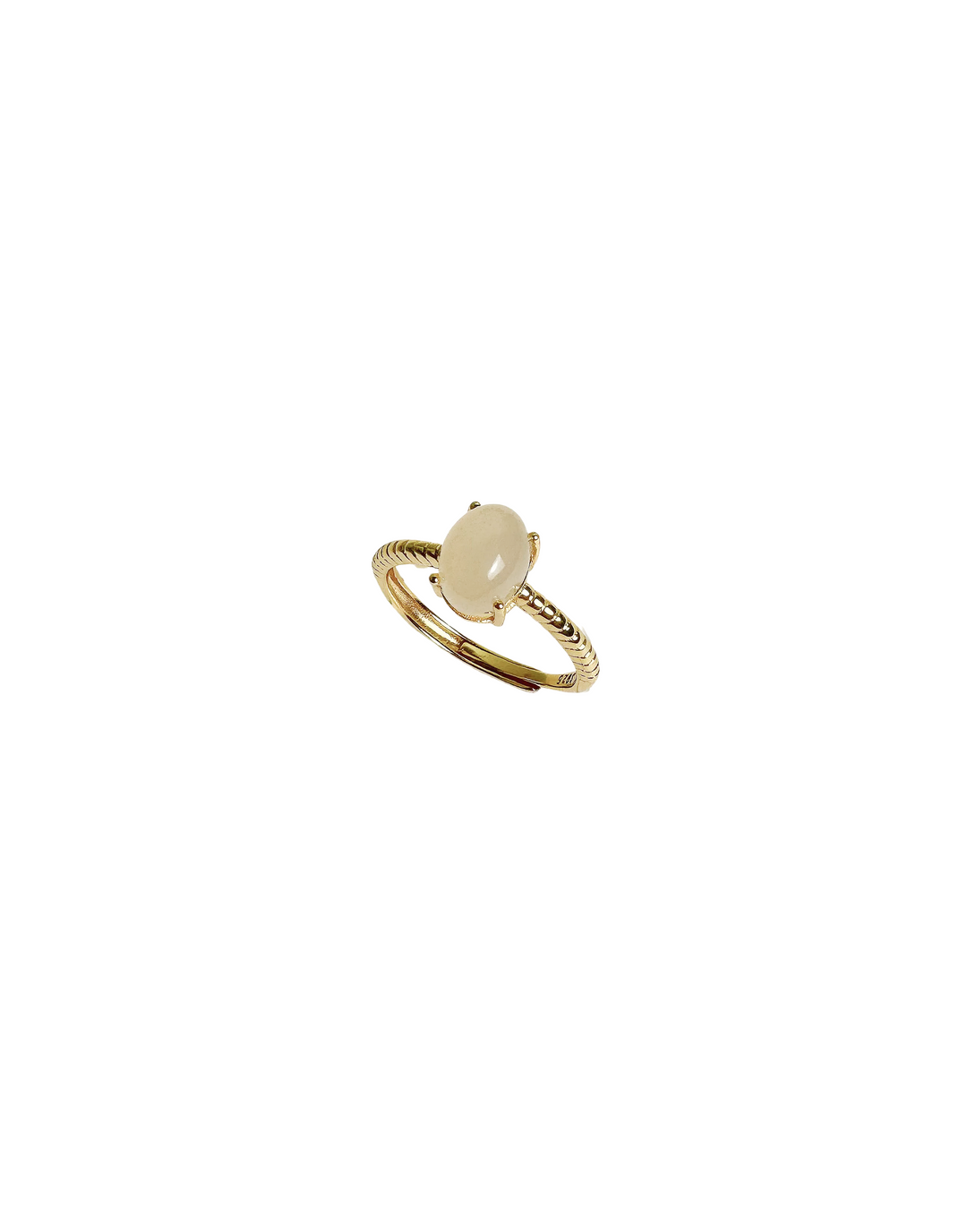 Blush Lotus Jade Ring