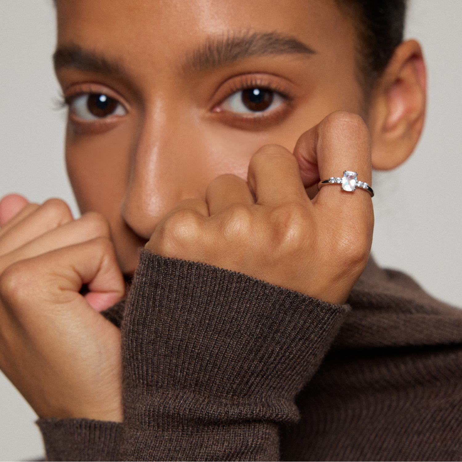 Moonlit Frame Ring