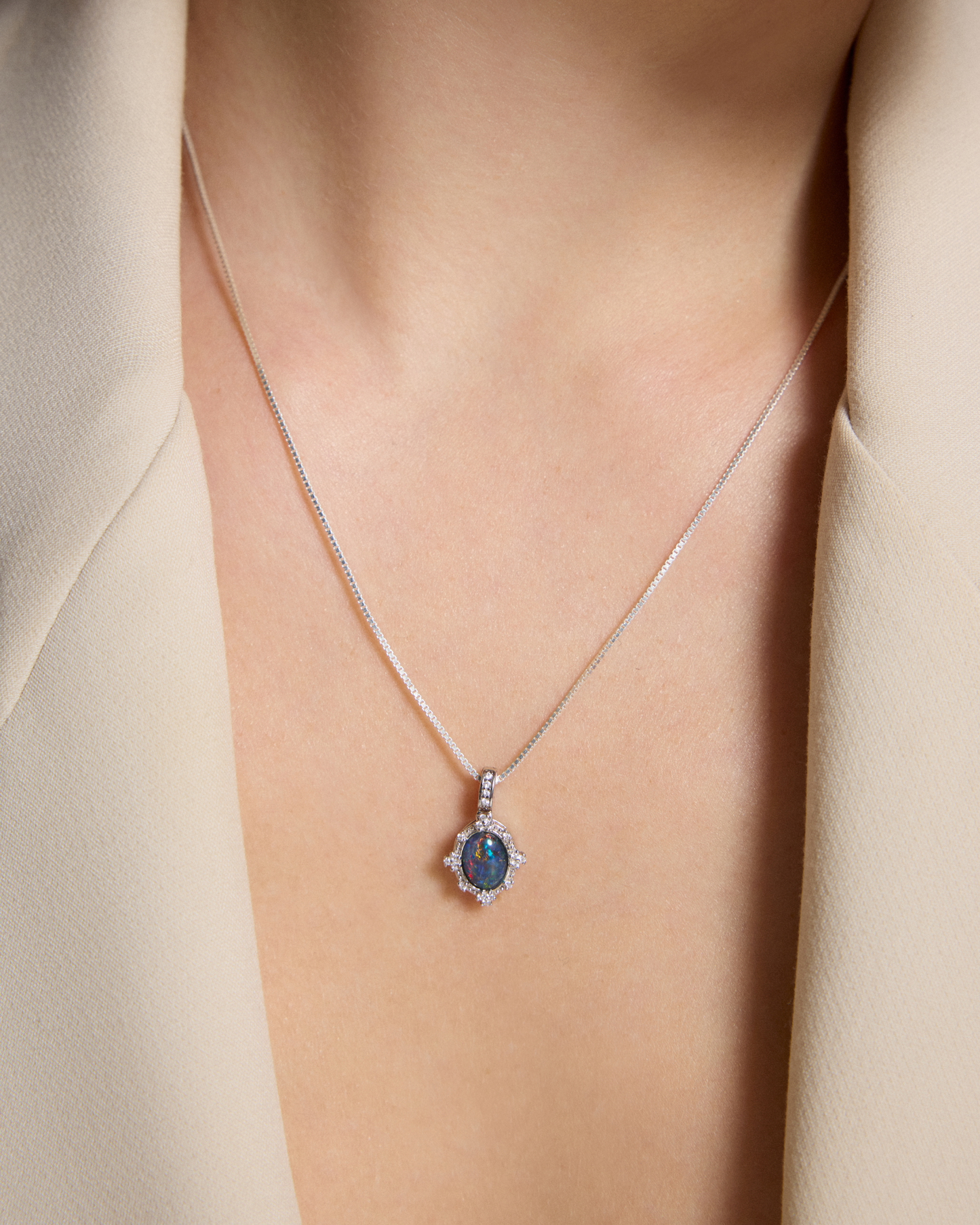One-of-a-Kind Australian Opal Necklace
