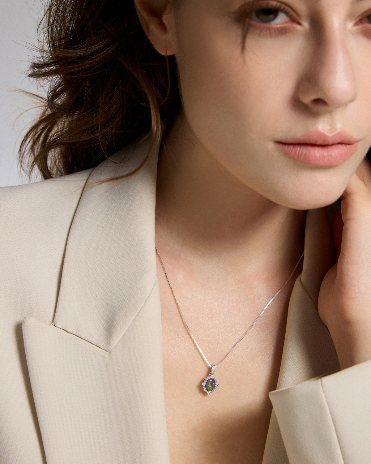 One-of-a-Kind Natural Australian Opal Necklace