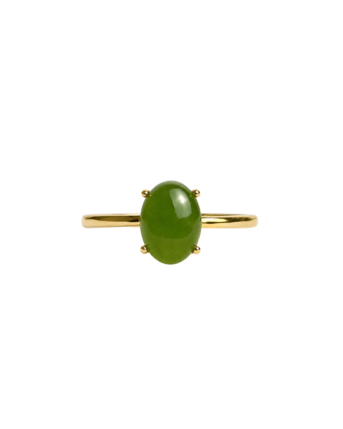 Classic Oval Jade Ring