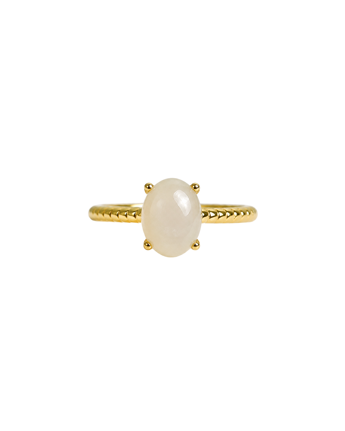 Blush Lotus Jade Ring