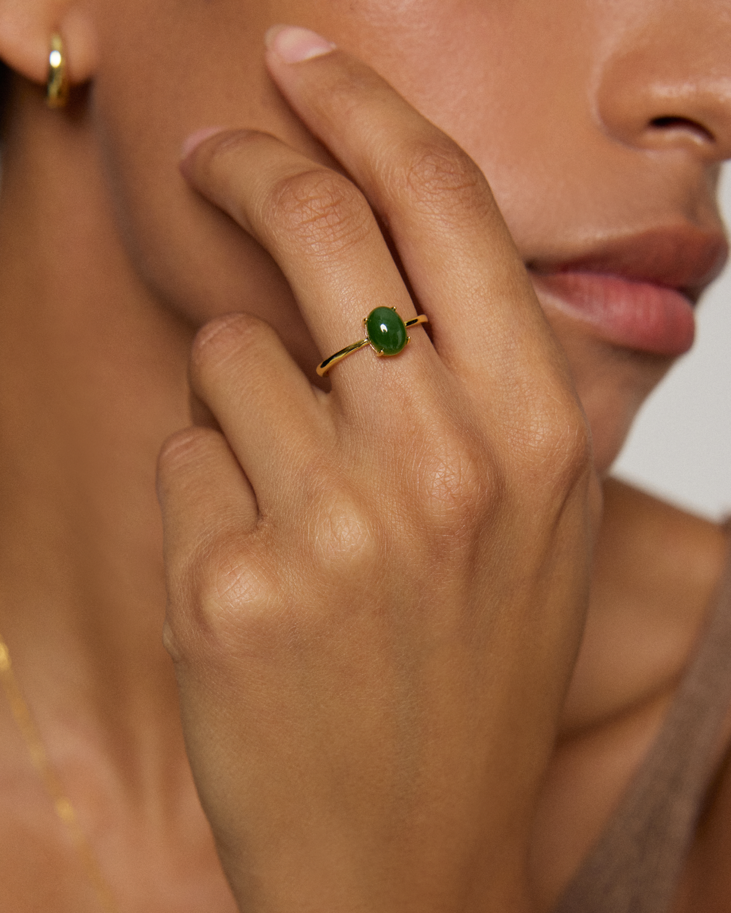 Oval Jade Ring