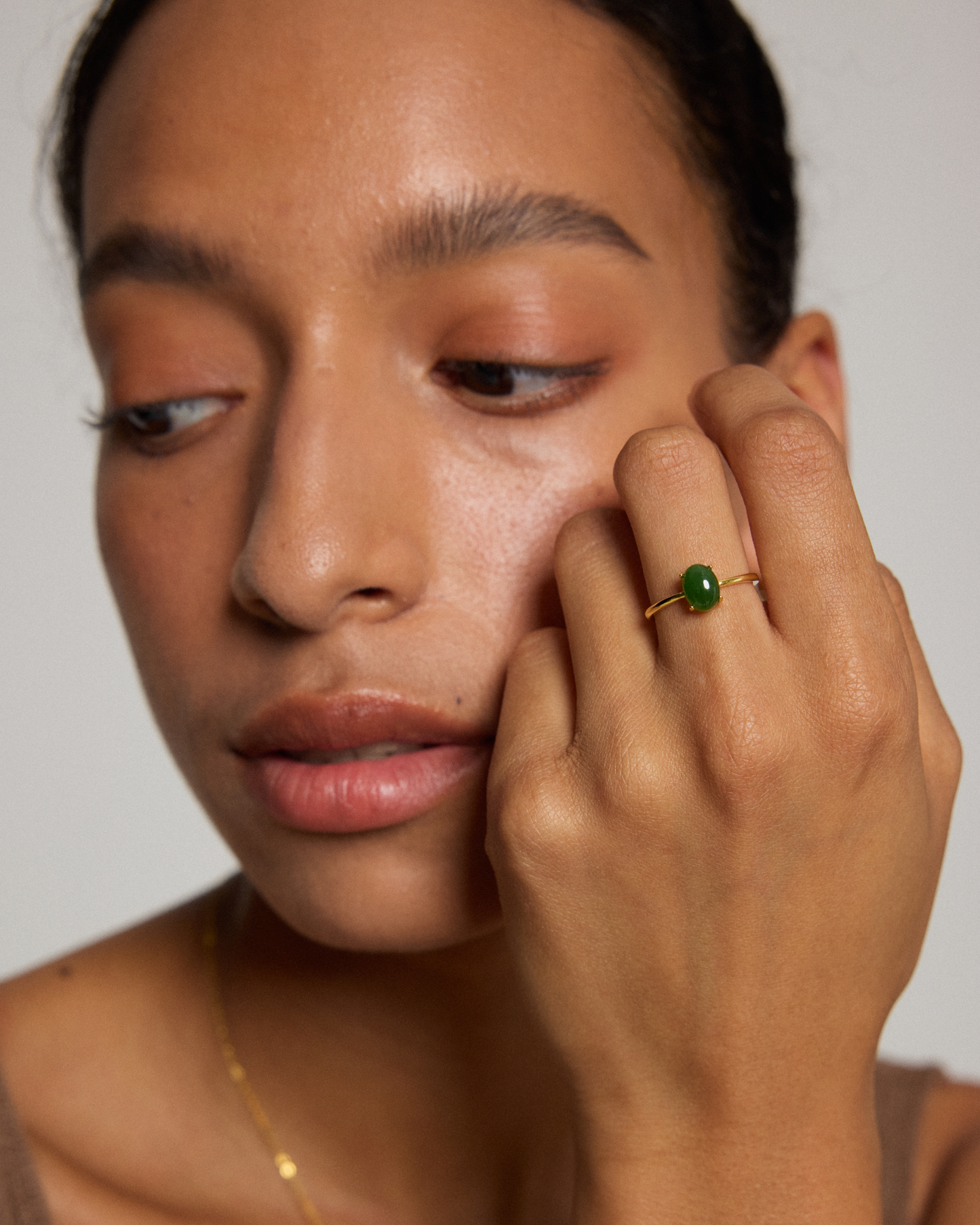 Oval Jade Ring