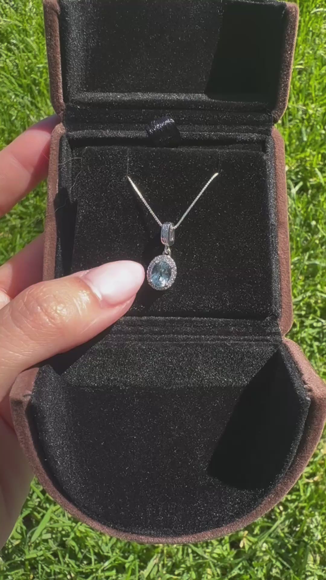 aquamarine ocean whisper silver necklace 