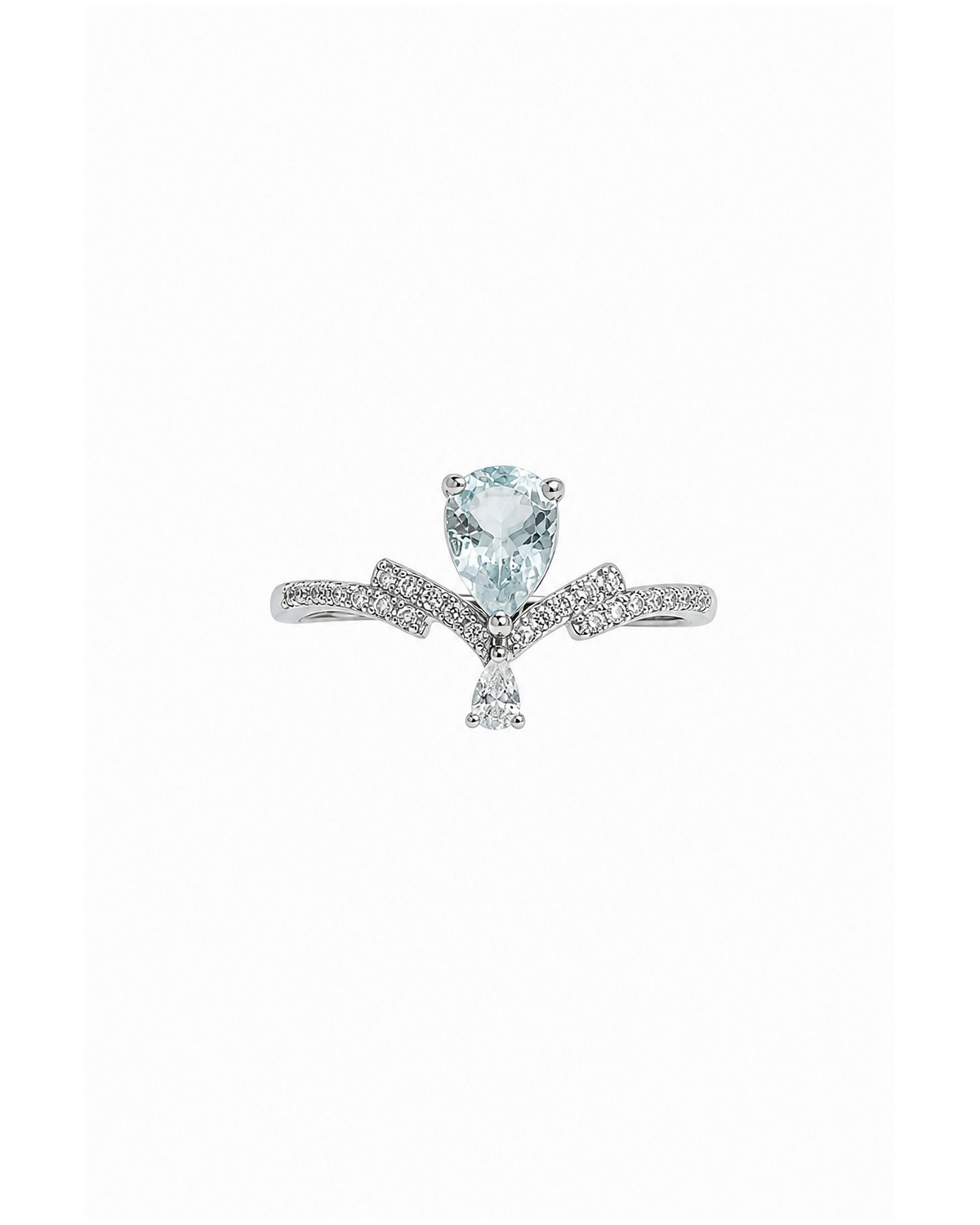Promise in Blue Aquamarine Ring