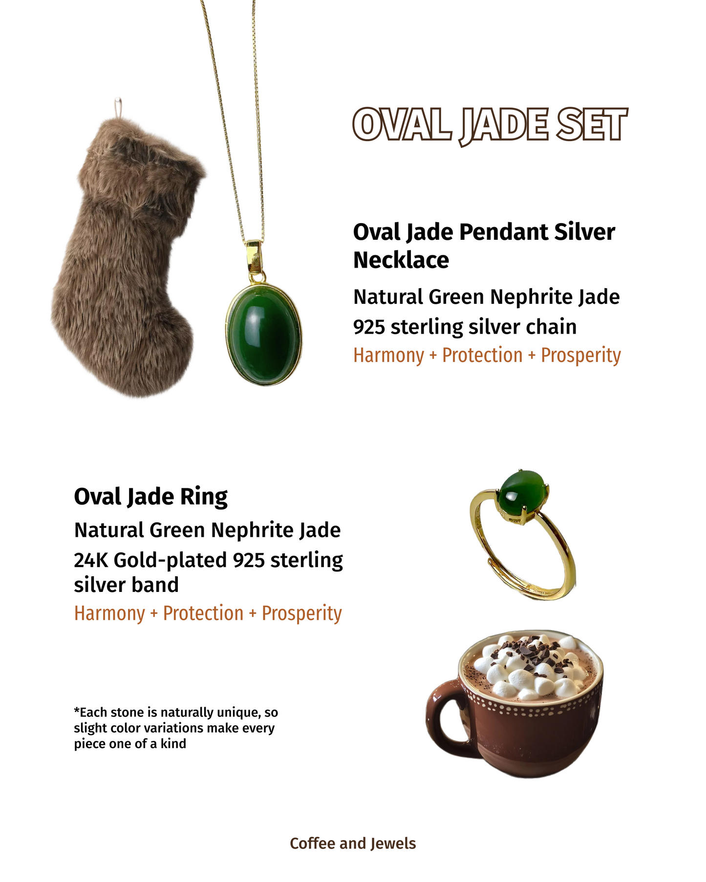 Oval Jade Set