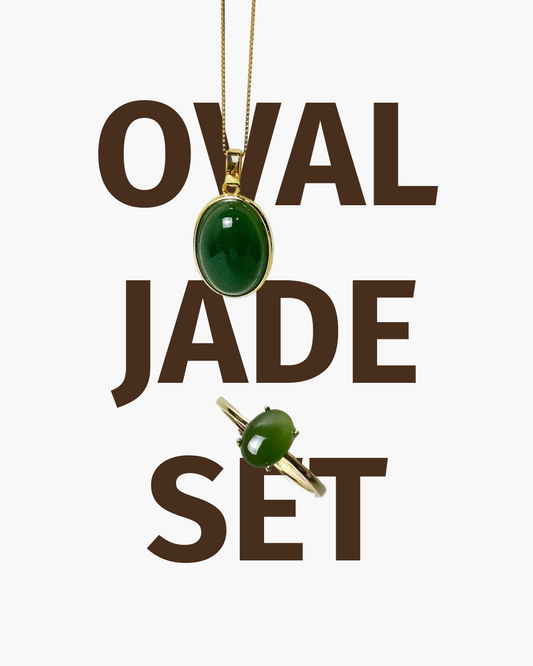 Oval Jade Set