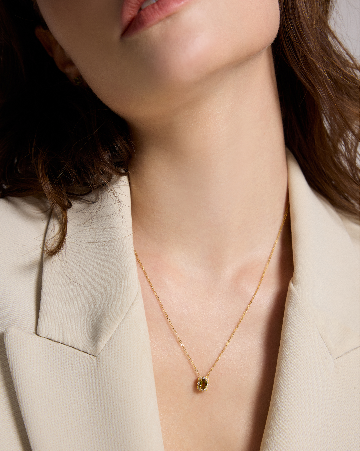 Enchanted Mirror Tourmaline Silver Necklace