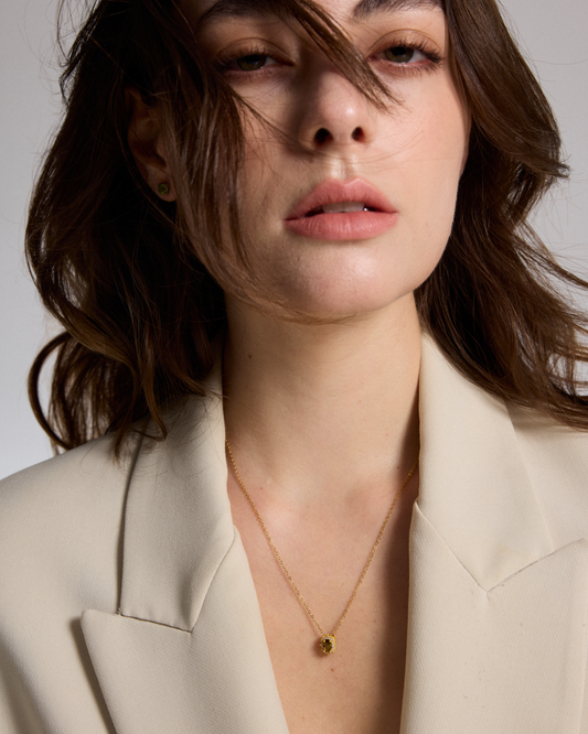 Enchanted Mirror Tourmaline Silver Necklace