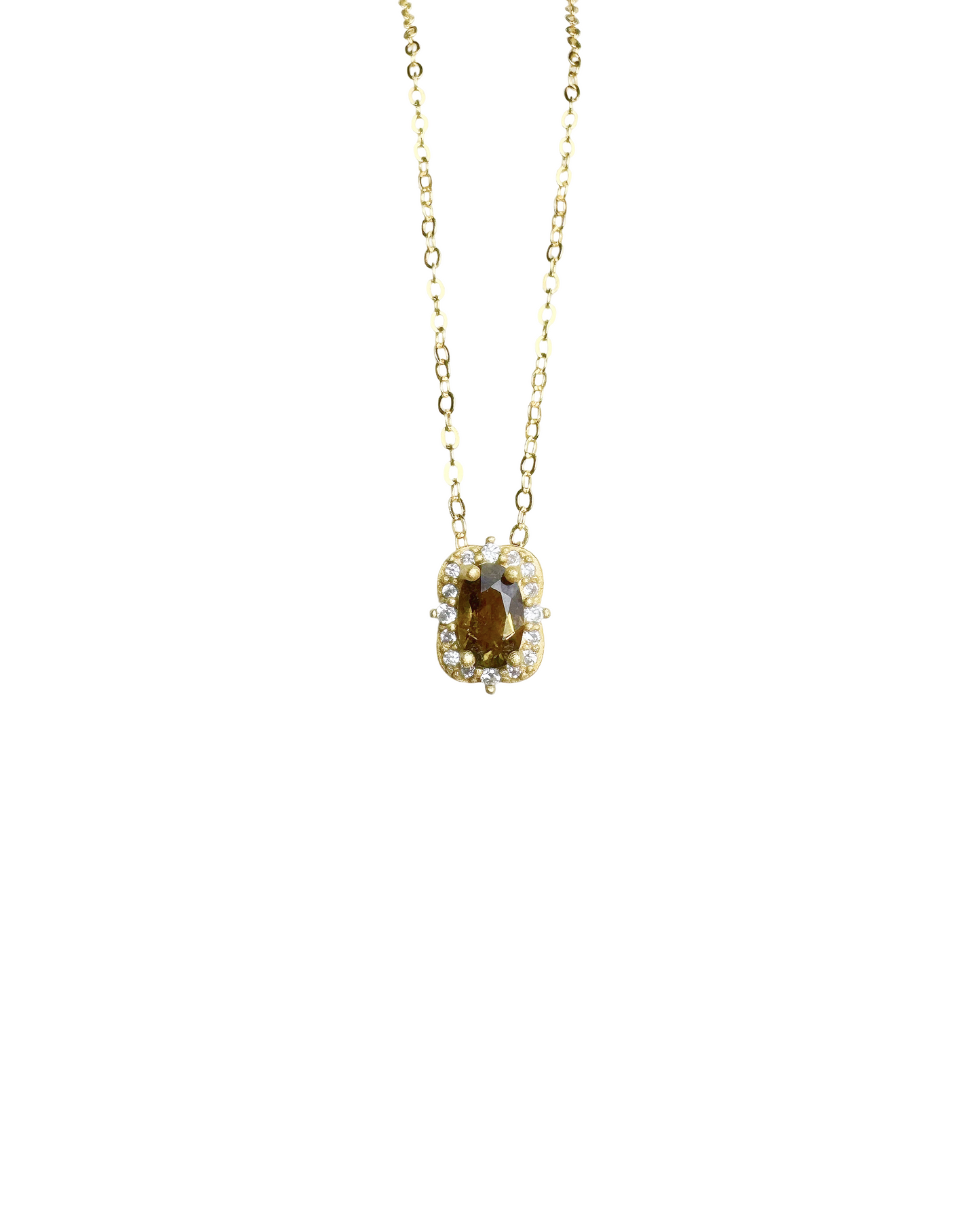 Enchanted Mirror Tourmaline Silver Necklace